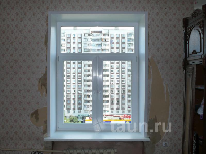 Фото 24. Пластиковое окно в сталинском доме ( Т - образное окно из ПВХ Trocal)
