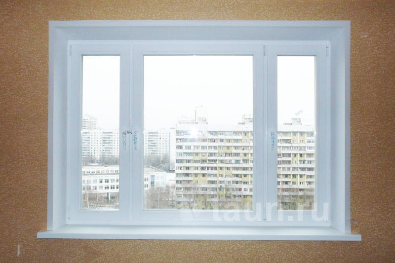 Фото 4. Фотография - трехстворчатое пластиковое окно TROCAL (A3 Solid) в панельном доме (П44) с подоконником и откосами